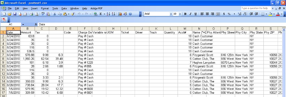 example of a csv