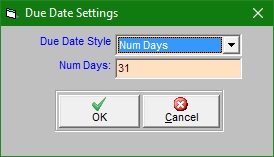 Due Date Settings